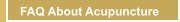FAQ about acupuncture